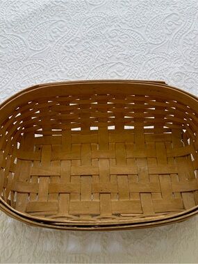 Gerald Henn Handwoven Tan Storage Basket for Home Organization